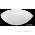 Boat shape bowl   white porcelain salad bowl